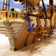 Illustration for article titled Steampunk LEGO Jabba Barge, Slave I and Other Amazing Steam Wars Models